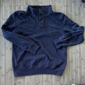 The North Face Dark Blue Snap Fleece Pullover